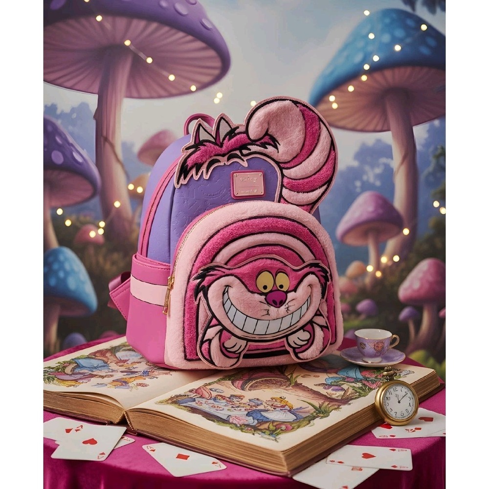 Loungefly Disney Alice In Wonderland Chesire cat backpack